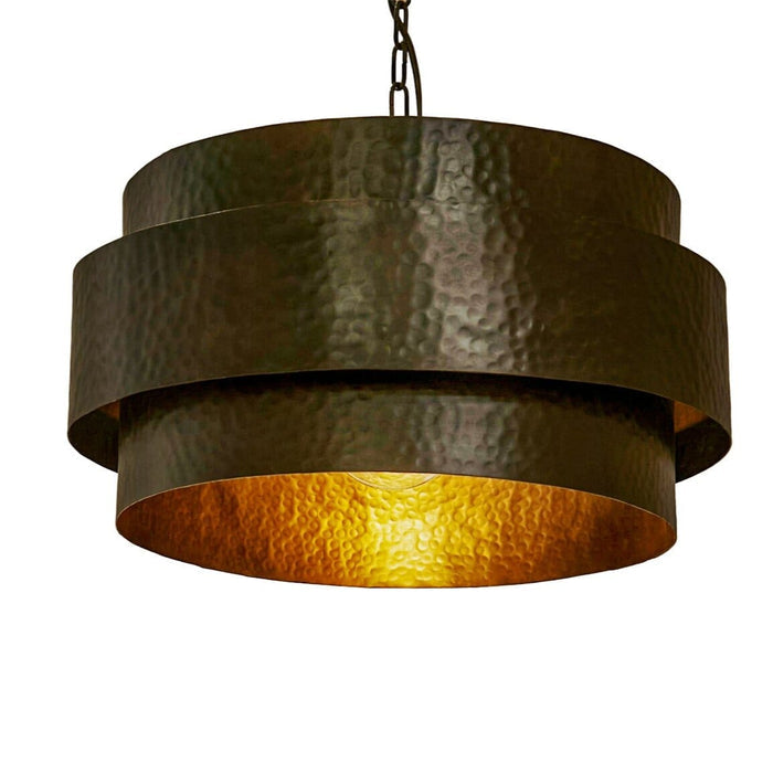 Hale 40cm Black Metal Pendant Light- Laura James