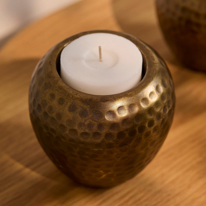 Hale Metal Candle Holder - Gold - Laura James