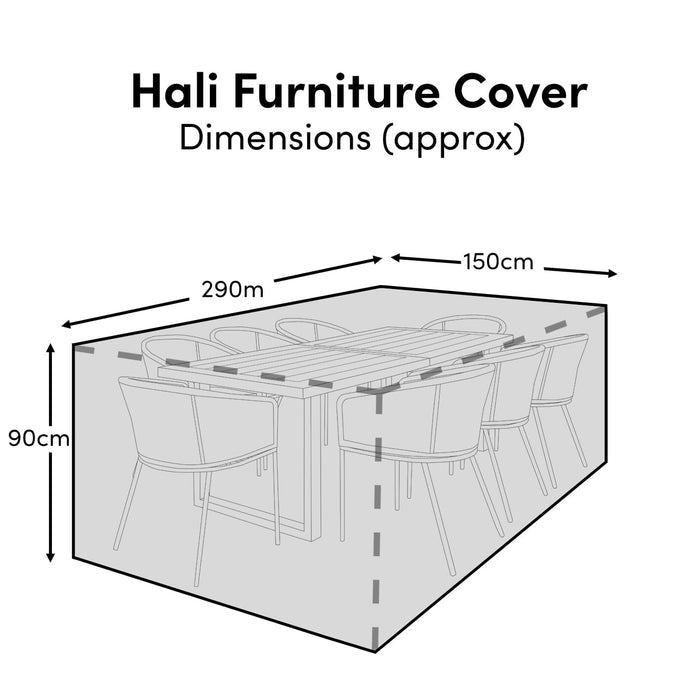 Hali Table 8 Seater Raincover - 290x150x90cm