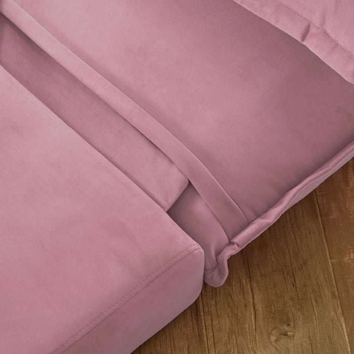Harlow Single Sofa Bed - Cherry Blossom Pink - Laura James