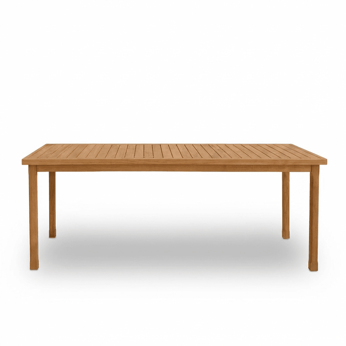 Outlet - Harlyn 8 Seater Wooden Garden Dining Table - White Acacia