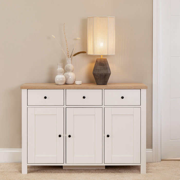 Haveri Mango wood Table Lamp with Hexagon Shade - Laura James