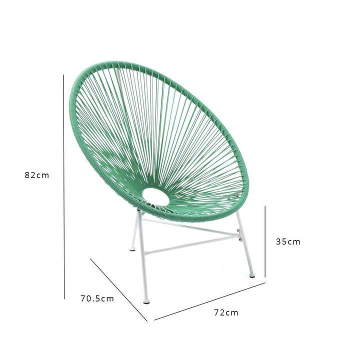 Hebe String Bistro Set - Mint Green - Laura James