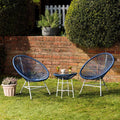 Hebe String Bistro Set - Navy Blue - Laura James