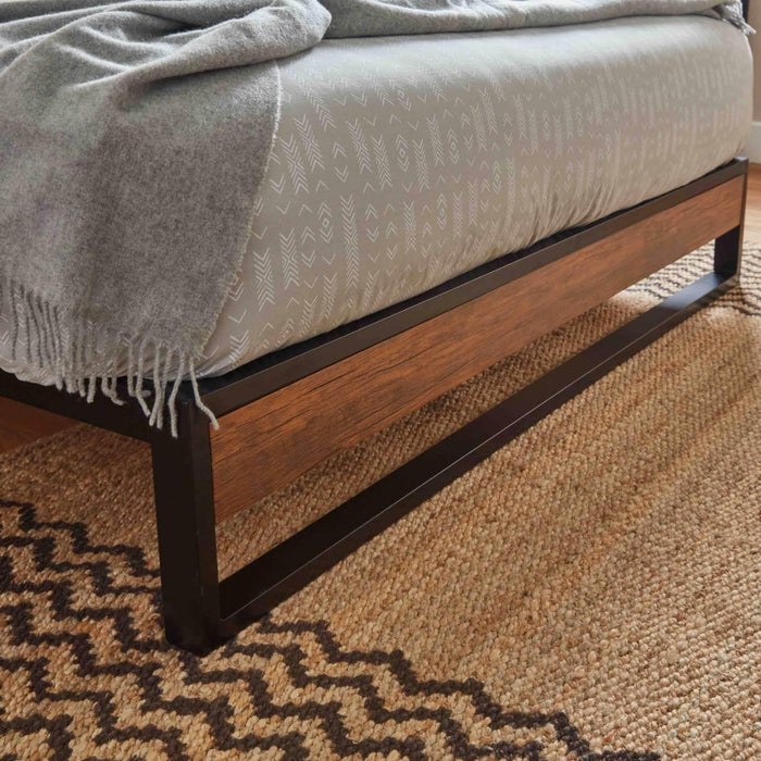 Outlet - Heeley Metal And Wood Bed Double - Laura James