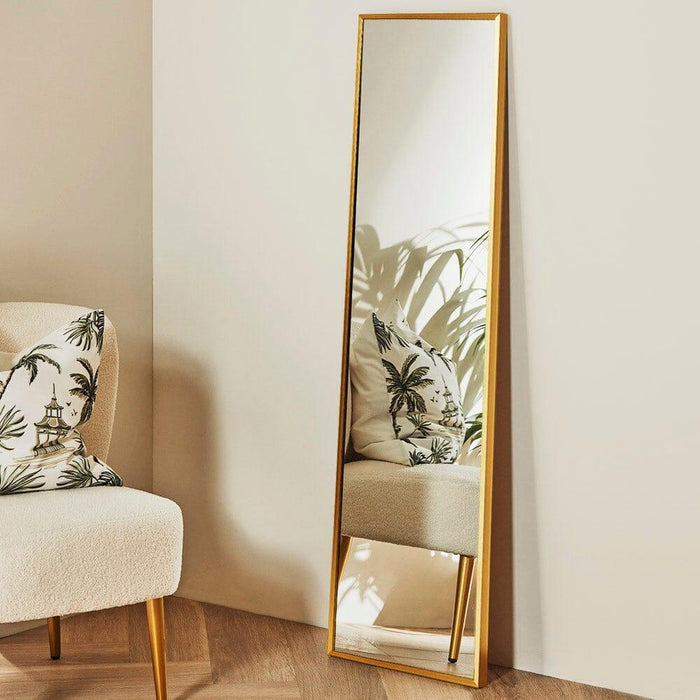 Outlet - Full Length Leaning/Wall Mirror Gold - Laura James