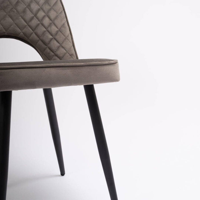 Hope dining chair - set of 2 - dark grey - Laura James