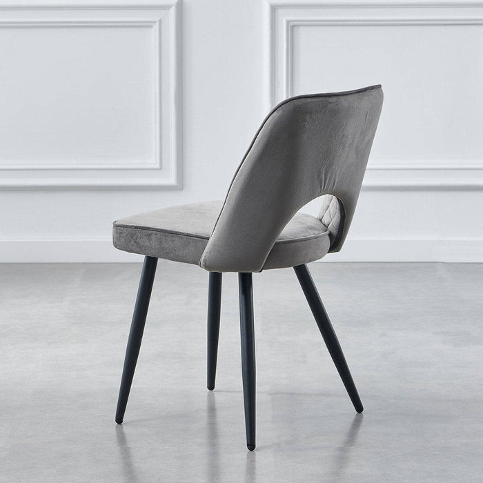 Metis dining chair - dark grey - Laura James