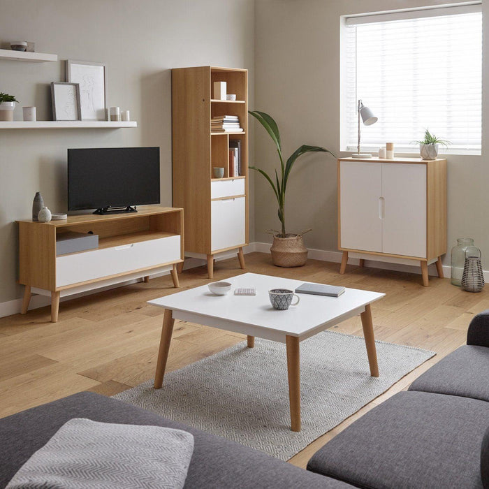 Hulra square coffee table - white - Laura James