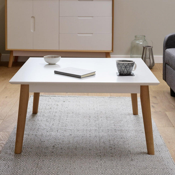 Hulra square coffee table - white - Laura James
