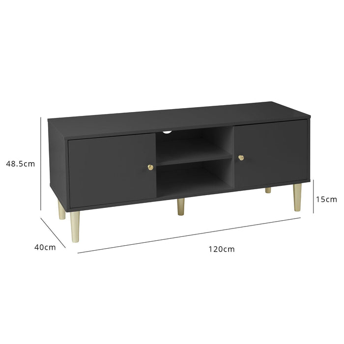 Iliana TV Unit - charcoal grey - Laura James