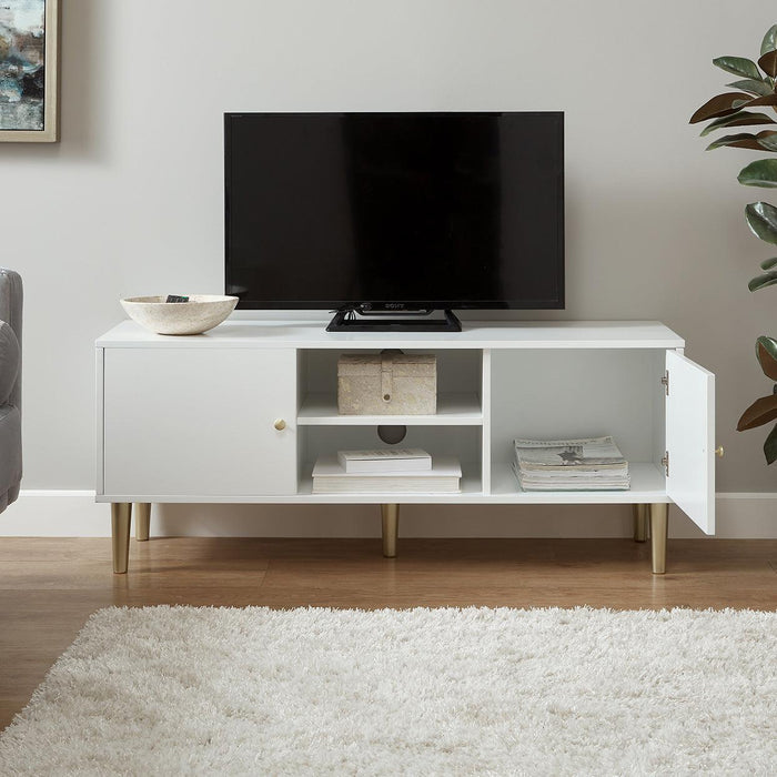 Outlet - Iliana TV Unit - White - Laura James