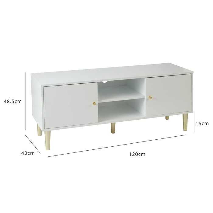 Outlet - Iliana TV Unit - White - Laura James