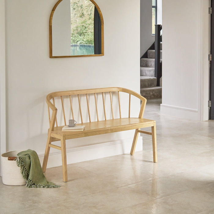 Mabel 120cm Bench - Pale Oak - Laura James