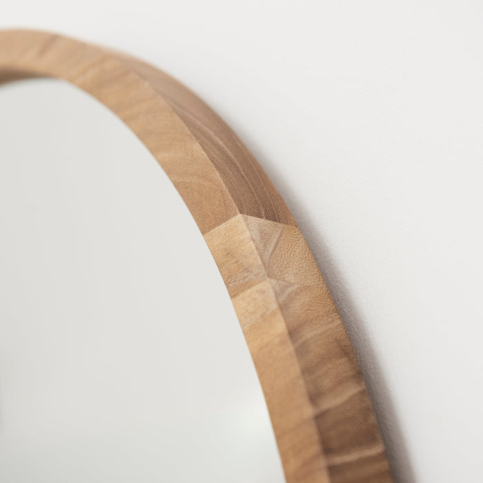Ingham 70x70cm Wooden Arch Mirror - Natural - Laura James