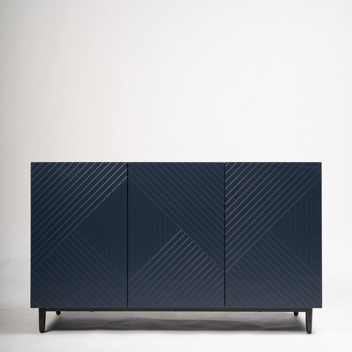 Jack sideboard - geometric - blue - Laura James