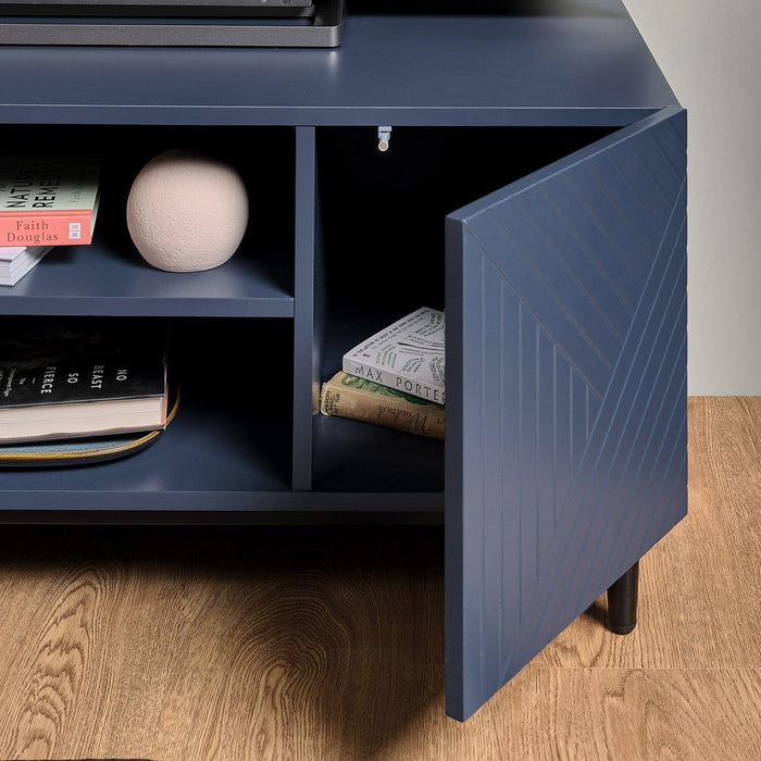 Outlet - Jack TV unit - geometric - blue - Laura James