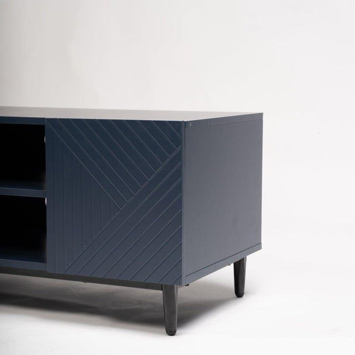 Outlet - Jack TV unit - geometric - blue - Laura James