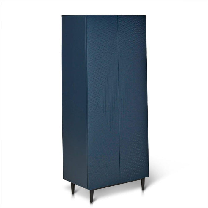 Jack shoe cabinet - geometric - blue - Laura James