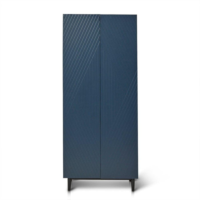 Jack shoe cabinet - geometric - blue - Laura James