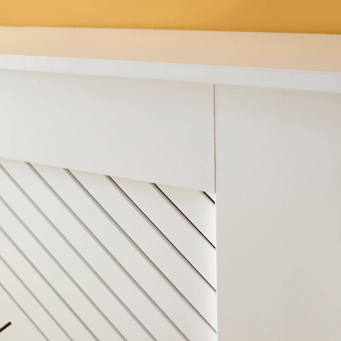Jack Large Radiator Cover - White - Laura James