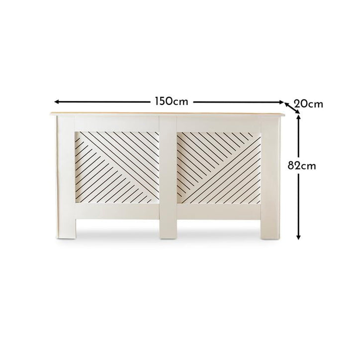 Jack Large White Radiator Cover - Laura James