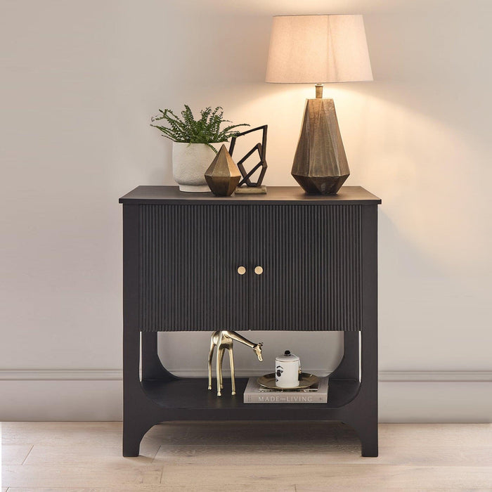 Outlet - Jade 2 Door Small Sideboard - Black