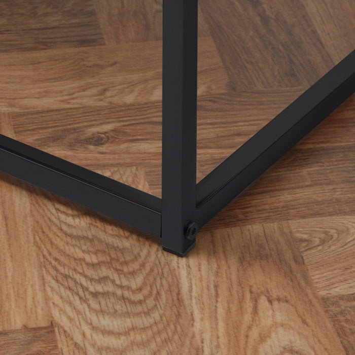 Jay coffee table and side table set - concrete effect and black - Laura James
