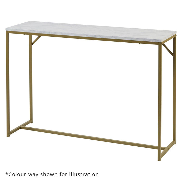 Outlet Jay console table - concrete effect and black