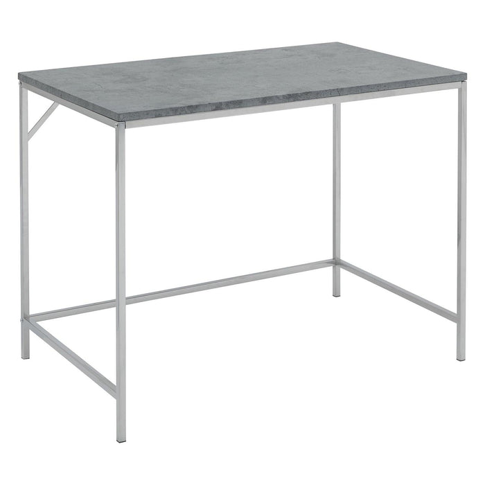 Jay desk - concrete effect and chrome - Laura James