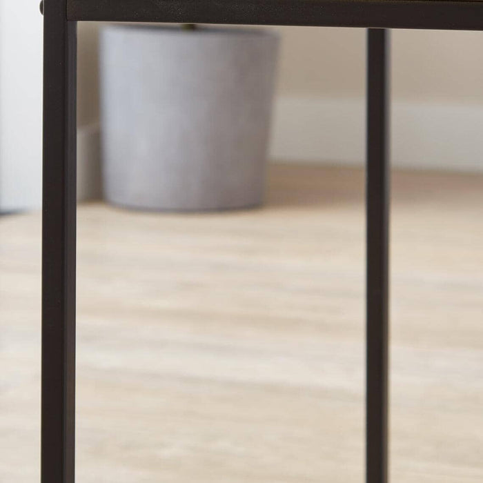 Jay desk - marble effect and black - Laura James