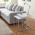 Jay nest of tables - Marble effect and chrome - Laura James