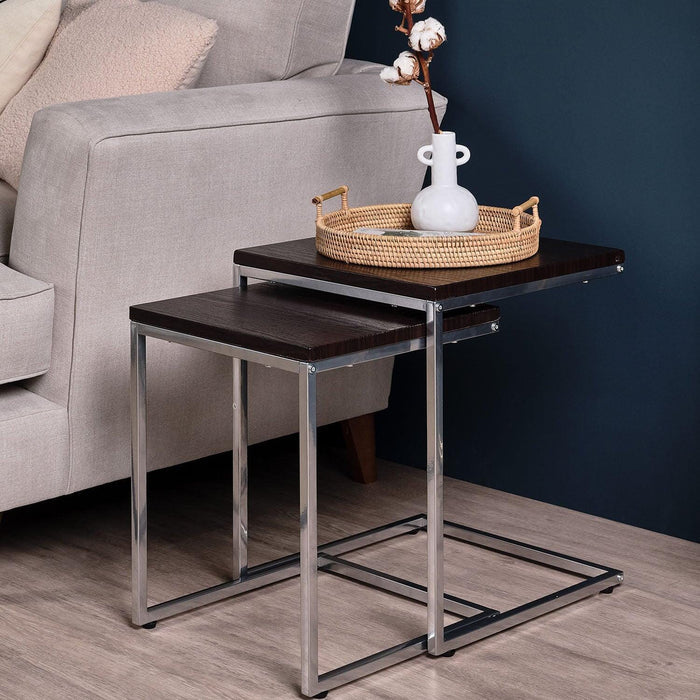 Jay Walnut Side Table - Laura James