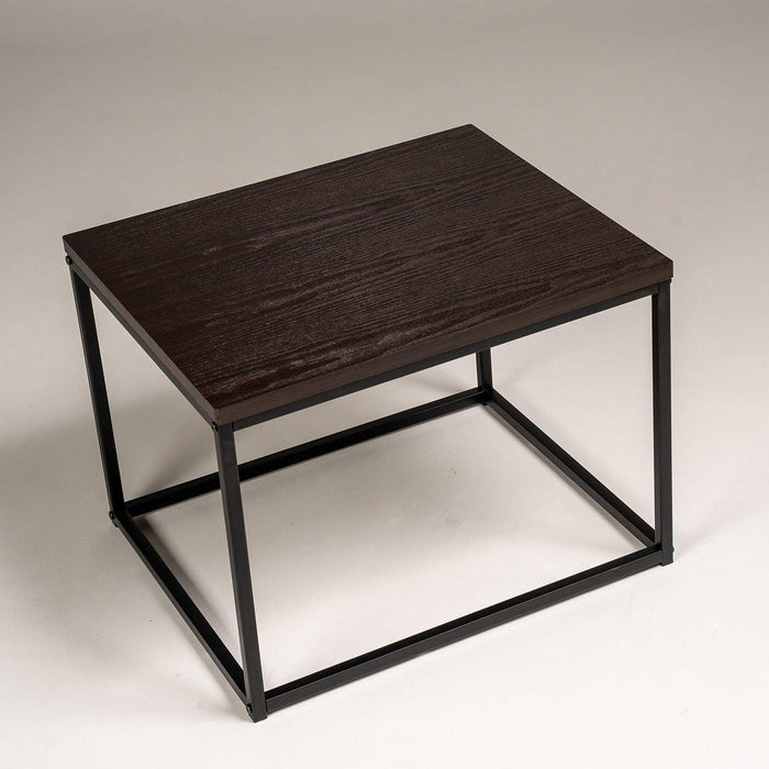 Jay side table - walnut and black - Laura James