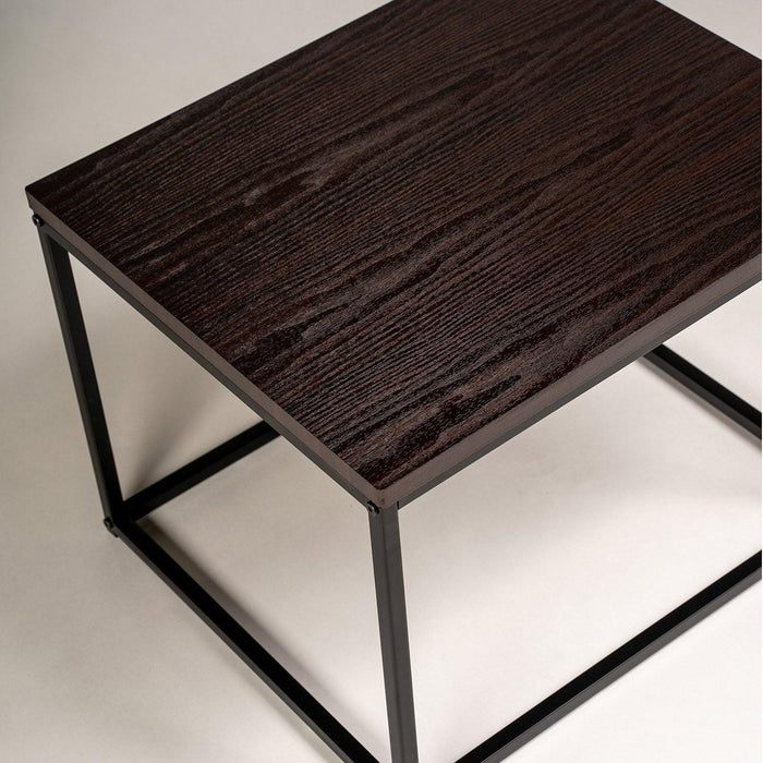 Jay side table - walnut and black - Laura James