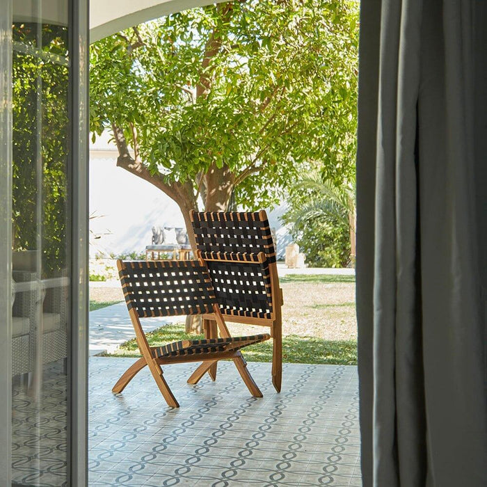 Kai Black Folding Beach Chair
