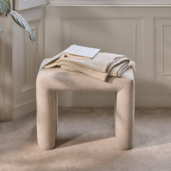 Kamiko Dining Stool - Mink Taupe - Laura James