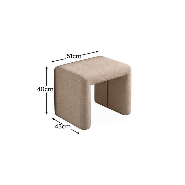 Outlet - Kamiko Stool - Mink Taupe