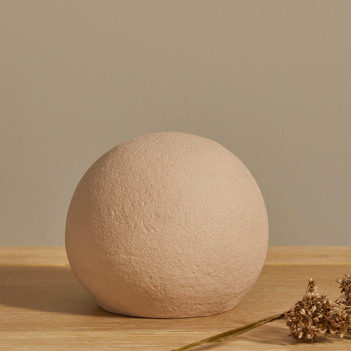 Kelton 11cm Ceramic Ball Ornament - Taupe - Laura James
