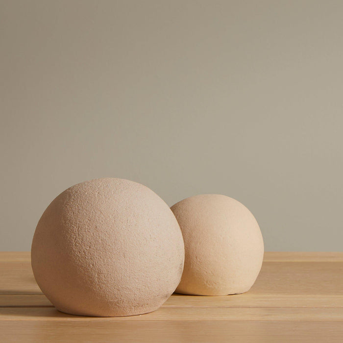 Kelton 11cm Ceramic Ball Ornament - Taupe - Laura James