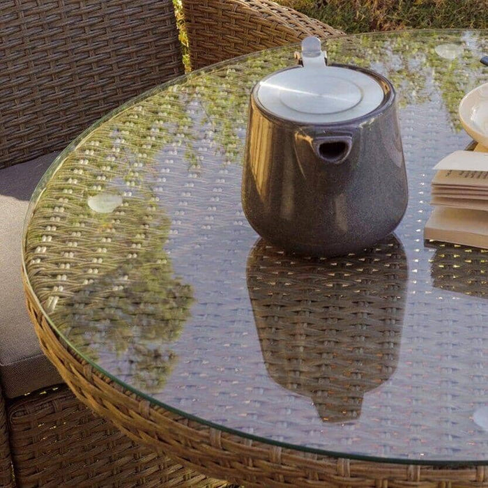 Outlet - Kemble Bistro Outdoor Dining Table - Natural Brown - Laura James