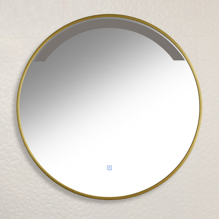 OUTLET - Kimbridge Gold Bathroom Mirror - with LED Lights
