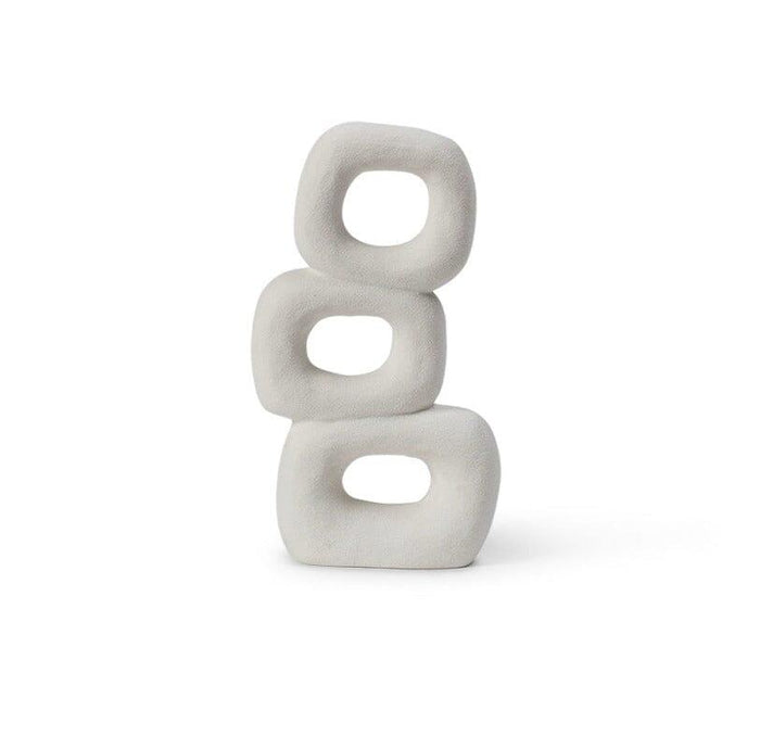 Balanced white stone ornament - Living Room Accessories - Laura James