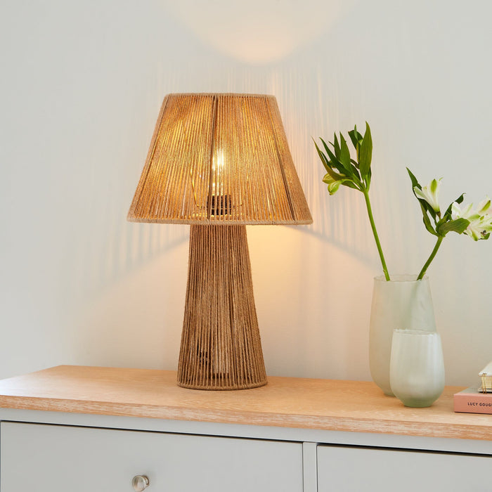 Outlet - Konduru Medium Natural Jute Table Light