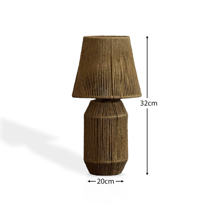 Konduru Small Natural Jute Table Light - Laura James