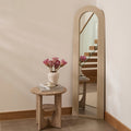 Kubu 170 x 50cm Wooden Arch Mirror - Taupe - Laura James