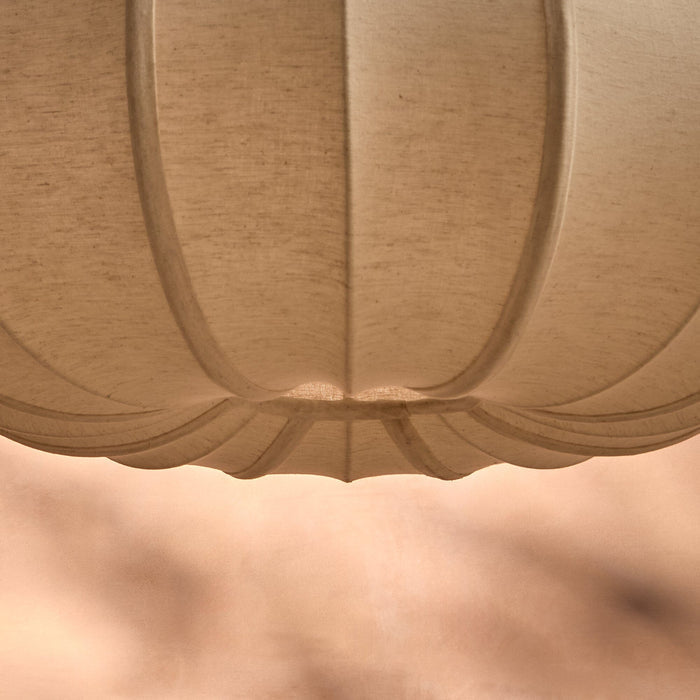 Lahsun 46cm Fabric Pendant Light - Natural - Laura James