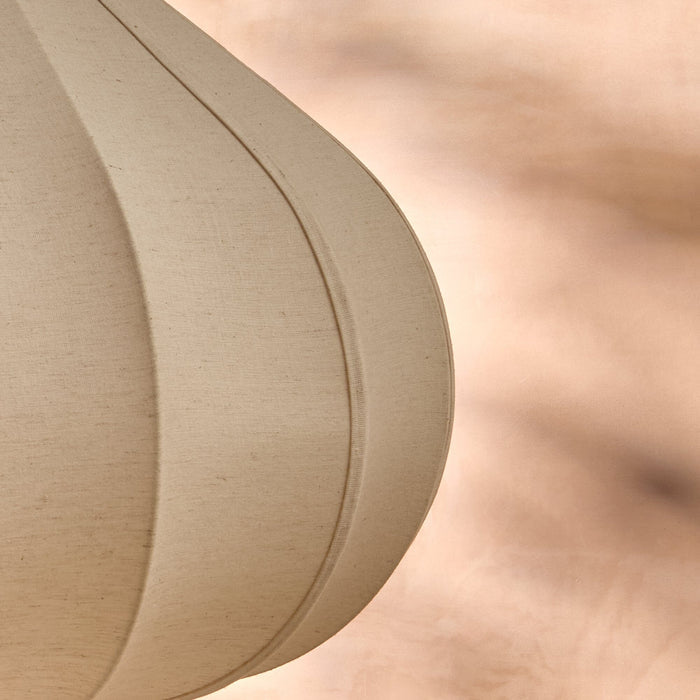 Lahsun 56cm Fabric Pendant Light - Natural - Laura James