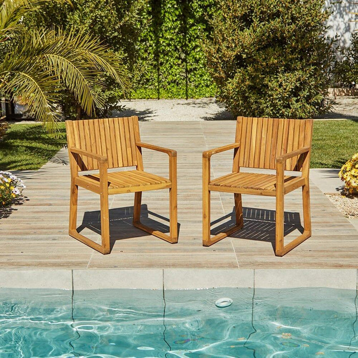 Lennox Wood Armchair - Set Of 2