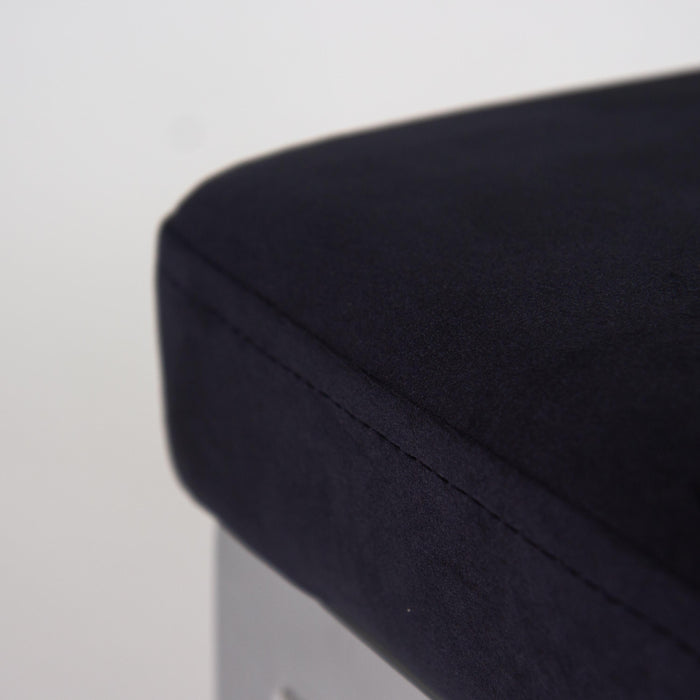 Lola Black Velvet Dining Chair with Chrome Legs - Laura James